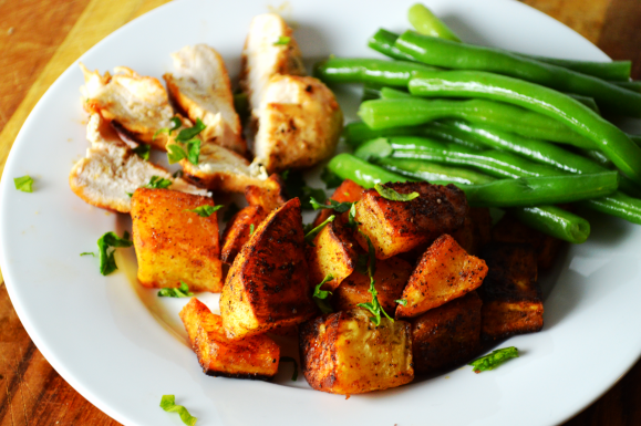 Spicy Smokey Roasted Sweet Potatoes 2