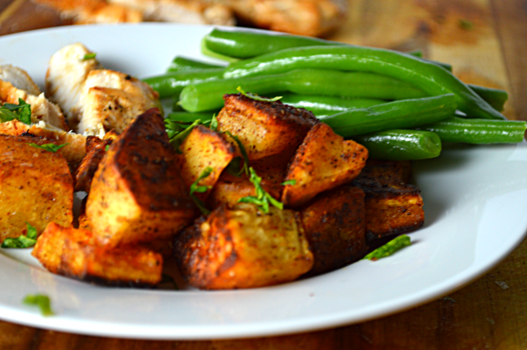 Spicy Smokey Roasted Sweet Potatoes 3