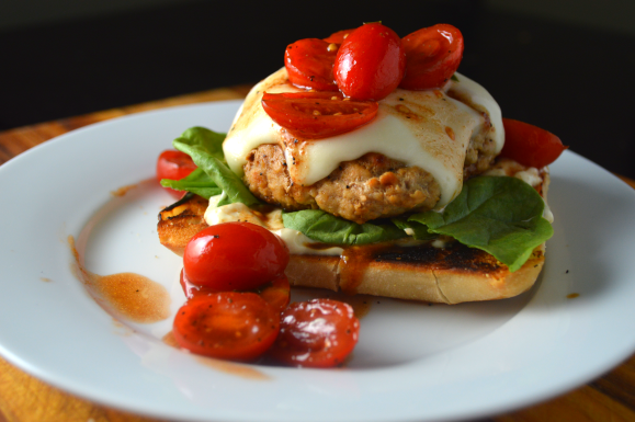 Brushetta Turkey Burgers 2